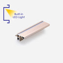 Upper Lena Gola Brushed Nickel Profile System with Built-in LED Light