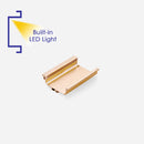 C-shape Lena Gold Profile Handle with LED Light