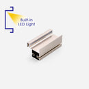 Vertical Lena Gola Brushed Nickel Single Pull with LED Light