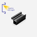 Vertical Lena Gola Matte Black Single Pull with LED Light