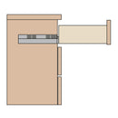 Rendering of Salice Push to Open Drawer Slides