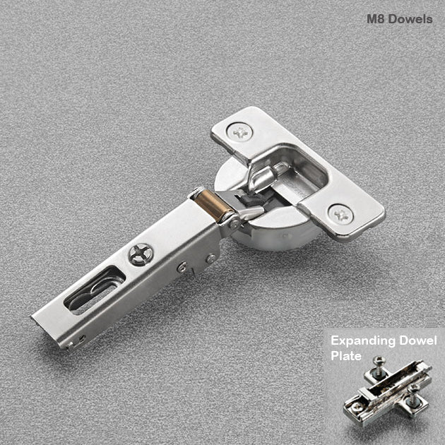Salice 105 Full Overlay M8 Dowels Hinge with Expanding Dowel Plate