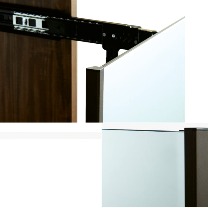 Soft-closing Rail of Di Lusso Closet Pull-out Mirror