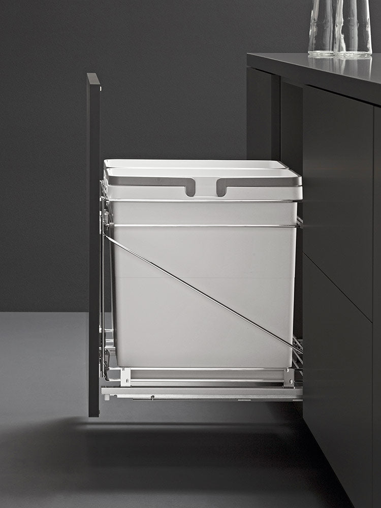 Salice 21 Inches Garbage Bins Pull out System in Kitchen Cabinet