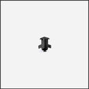 Internal Joint for L-shape Matte Black Lena Profile Pull with LED Light