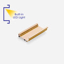 L-shape Lena Gold Profile Handle with LED Light