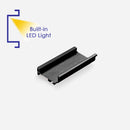 L-shape Lena Matte Black Profile Handle with LED Light