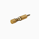 Winnec Textured Wine Bottle Peg in Brushed Brass 90mm