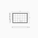 Dimension of Di Lusso Closet Drawer Tray with Jewelry Organizer