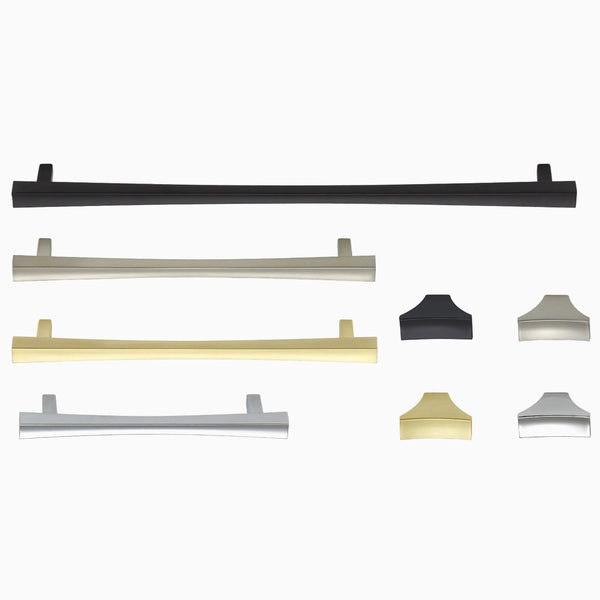 561 Cabinet hardware handle in Brushed Nickel, Brass Gold, Polished Chrome and Matte Black