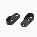 End Support Flange For Oval Closet Rod Black