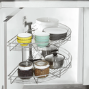 Winnec 180 Degree Lazy Susan with Wire Revolving Trays