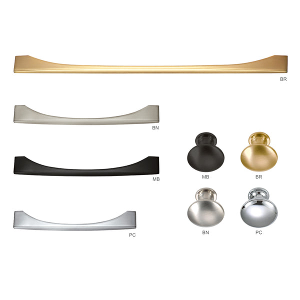 Winnec 565 Series Kitchen Cabinet Hardware - Handle and Knob in Different Color