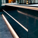 Display of C-shape Lena Gola Profile System with Built-in LED Light