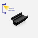 Vertical Lena Gola Matte Black Double Pull with LED Light 