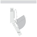 Opening Angle of Winnec Hardware -30 Degree Soft-closing Hinge with Mounting Plate