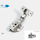 Winnec Hardware -45 Degree Soft-closing M8 Dowel Hinge with Euro Screw Plate