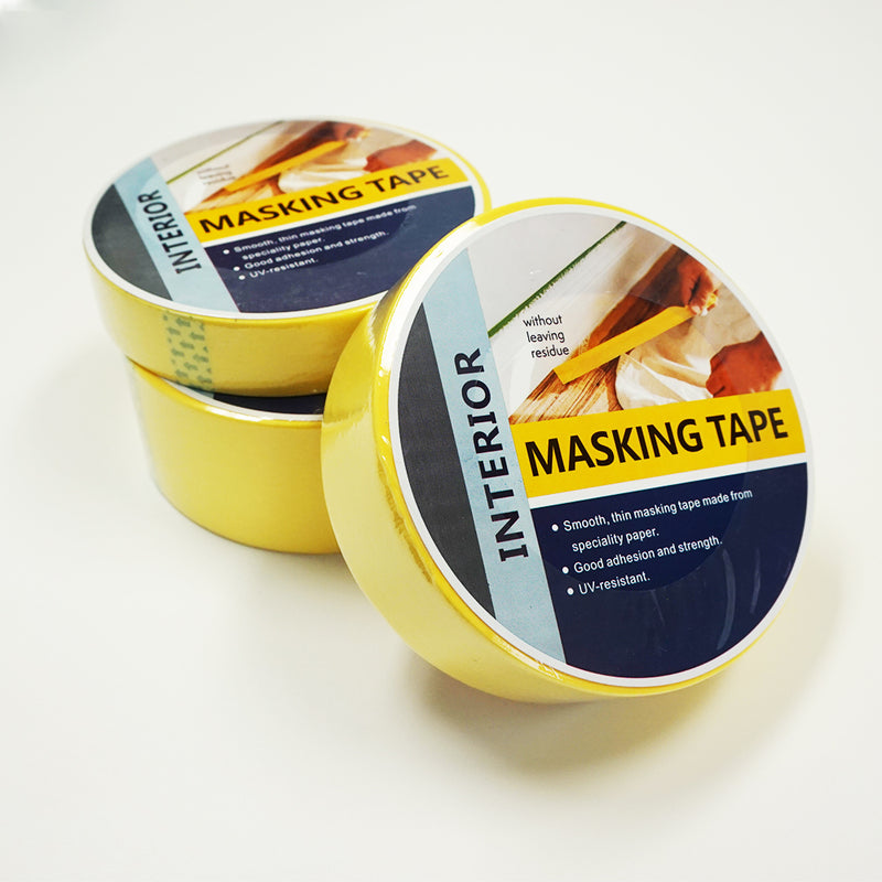 Winnec Yellow Interior Masking Tape in three sizes