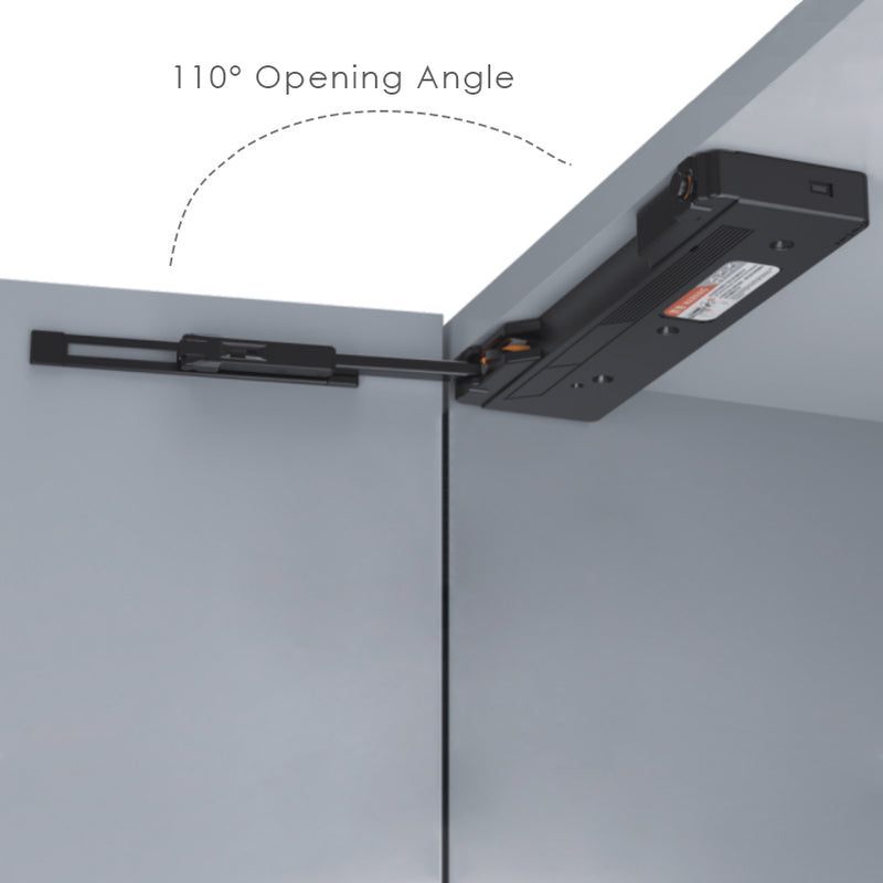 Opening Angle of Winnec Push to Open Kitchen Cabinet Door Open Device 