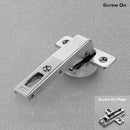 Salice 105 Degrees Soft-closing Blind Corner Hinge with Screw On Cup and Mounting Plate