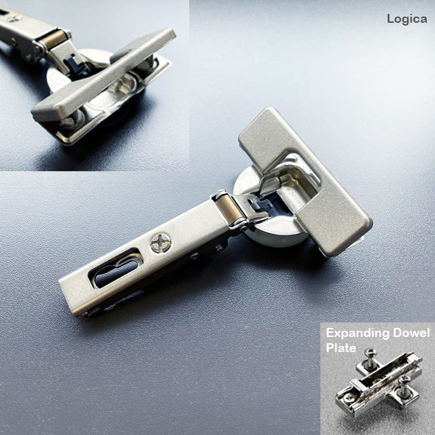 Salice 105 Full Overlay Logica Hinge with Expanding Dowel Plate