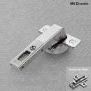 Salice 105 Degrees Soft-closing Blind Corner Hinge with M8 Dowels Cup and Mounting Plate