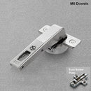 Salice 105 Degrees Soft-closing Blind Corner Hinge with M8 Dowels Cup and Euro Screw Mounting Plate