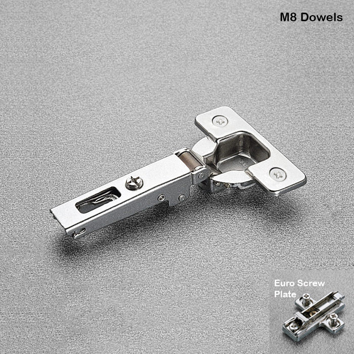Set Salice 110 degree Push to Open Full Overlay Hinge Includes two hinges two hinge plates and a set of accessories