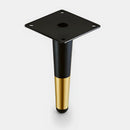 Winnec Contemporary Furniture Metal Legs 913150 in Black and Gold