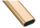 Oval Shape Closet Rod 8 Feet (Gold)