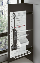 Pull Out Pegboard Storage Unit, Width 10-5/8, Depth 12, Height 47-1/4