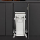 Salice 12 Inches Garbage Bin with Lid (1 x 35 Qt Bin)