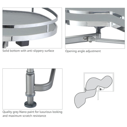 Soft-closing Swing Trays - Kidney Shape 3