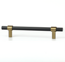 The Birmingham Collection Cabinet Knobs Matte Black Amber Brass