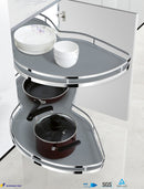 Kitchen Corner Pull-out Swing Trays - Kidney Shape