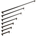 136 Series Bar Pulls - Rusted Iron Black
