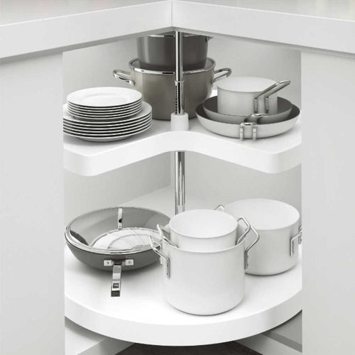 270 Degree Lazy Susan with Plastic Revolving Trays