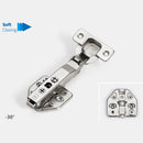 Winnec Hardware -30 Degree Soft-closing Hinge with Mounting Plate