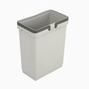 Salice 32 Qt Silver Gray Polystyrene Bin With Handle