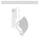 Opening Angle of Winnec -45 Degree Soft-closing Hinge