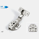 Winnec Hardware -45 Degree Soft-closing Hinge with Mounting Plate