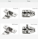 Options of Winnec 105 Degree Push to Open Hinge