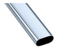 Oval Shape Closet Rod - 8 Feet (Polished Chrome)