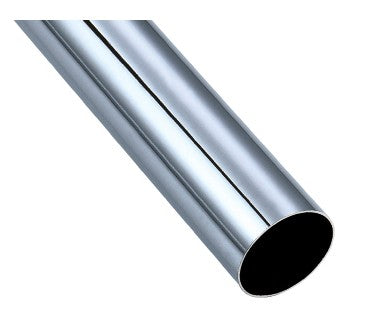 1" Round Shape Closet Rod (Chrome) - 8 Feet 1