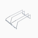 Winnec Metal Double Wine Glass Hanger Rack in Polished Chrome