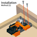 Installation 2 of Salice A750 6 ways adjustable front bracket for drawer slides