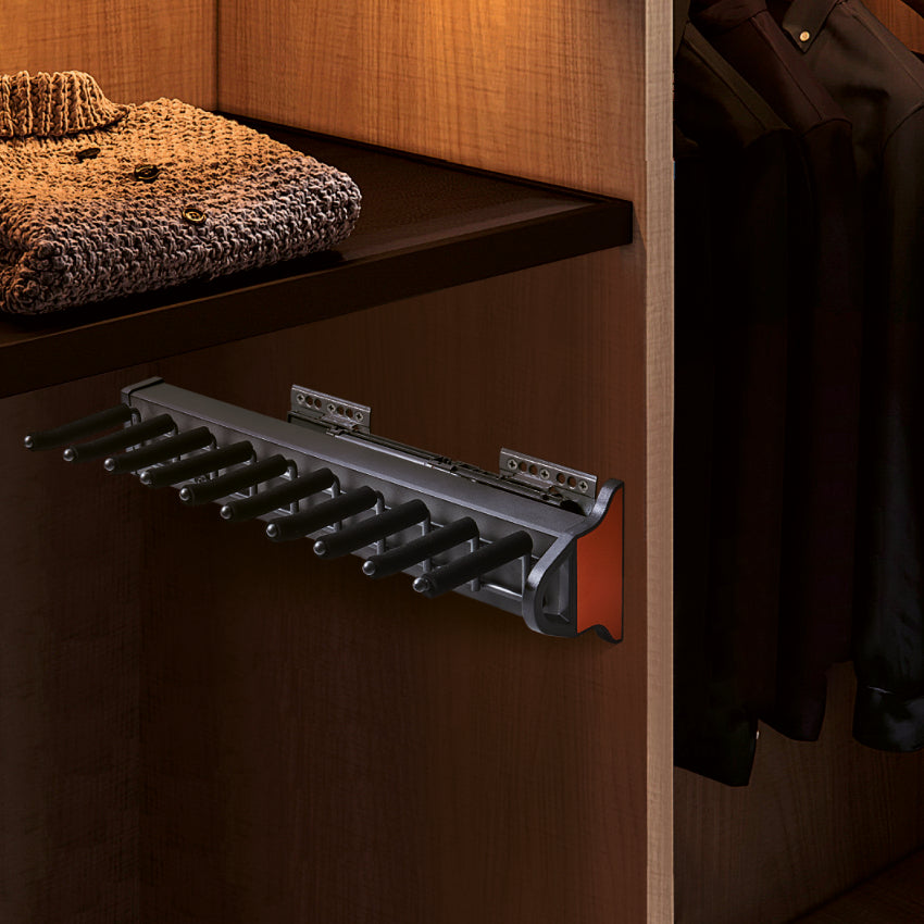 Side-mounted Soft-closing Tie Rack | Winnec Closet Hardware