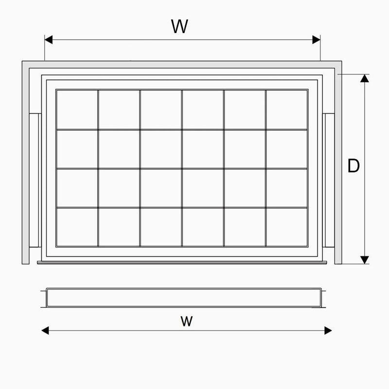 Dimension of Di Lusso Closet Drawer Tray