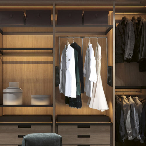 Pull Down Closet Hanging Rod
