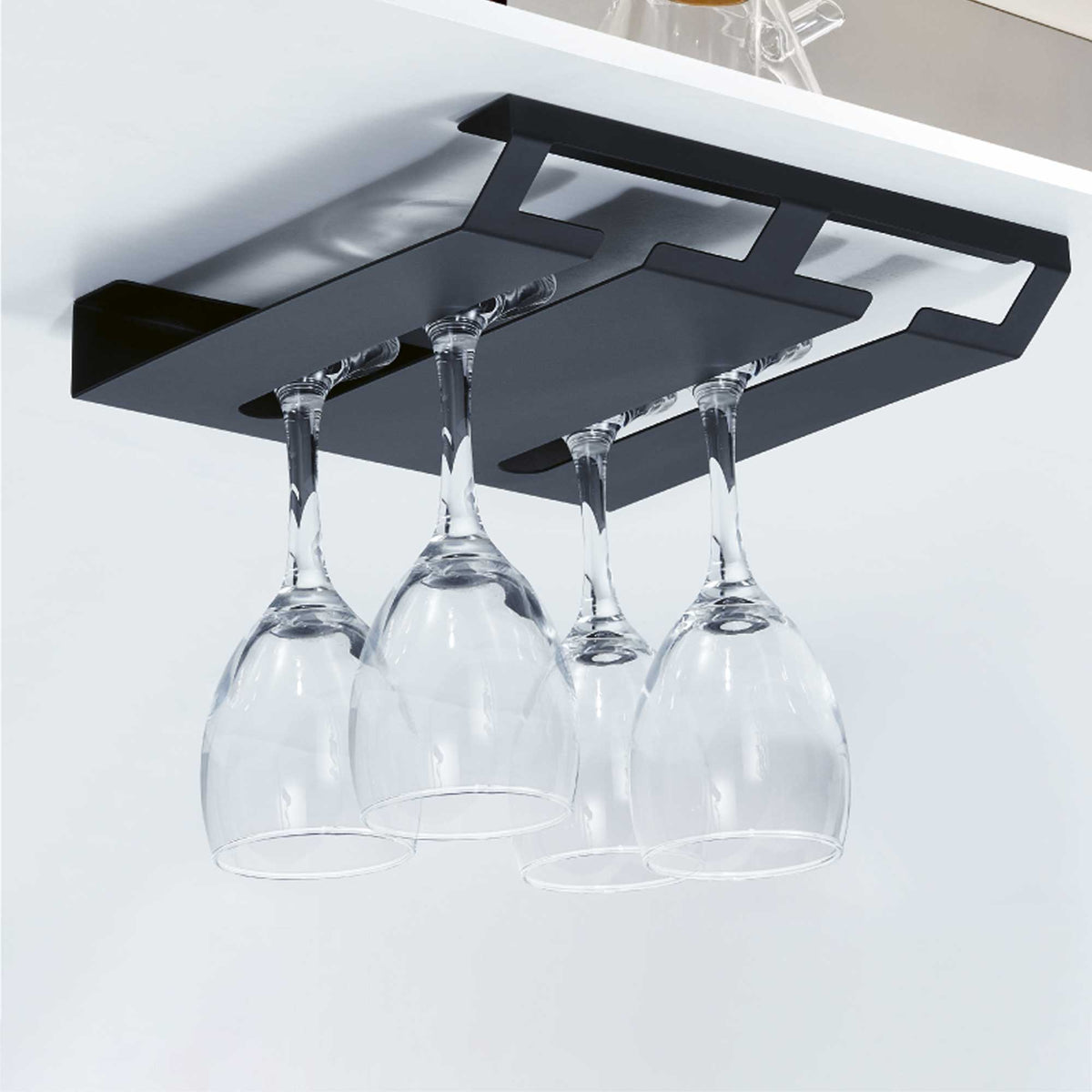 under counter wine glass holder Di Lusso Wine Glass Holder (Two Rows)
